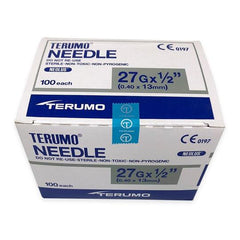 TERUMO NEEDLE (Milia) 100PK 27G X 1/2"