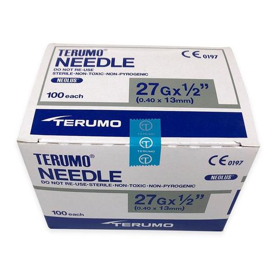 TERUMO NEEDLE (Milia) 20pk 27G 1/2 INCH