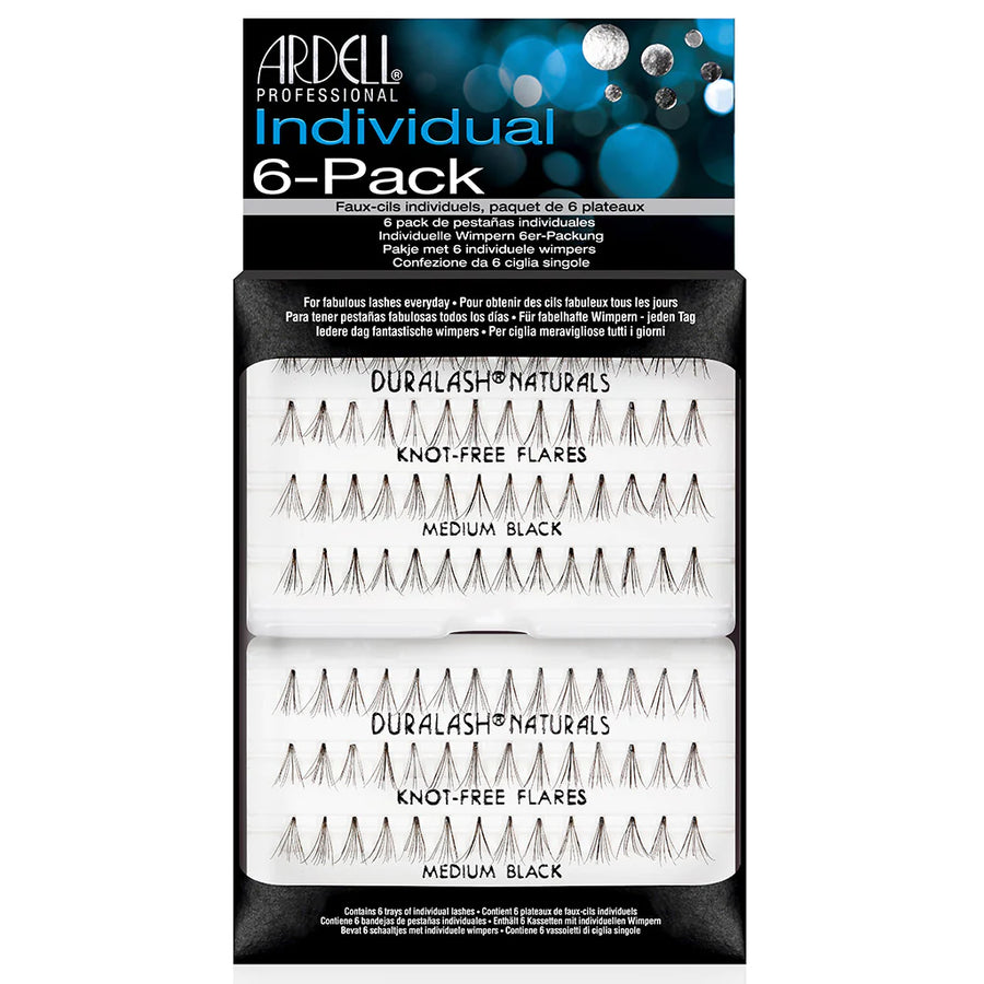 Ardell Lashes Individual Knot Free Flares 6-PK - Medium Black