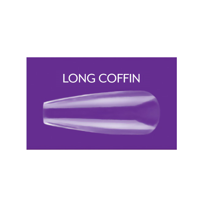 Artistic Gel On Xtensions Long Coffin 110CT