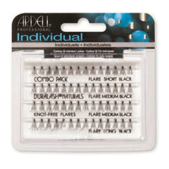 Ardell Lashes Individual Knot-Free Flares - Combo Black