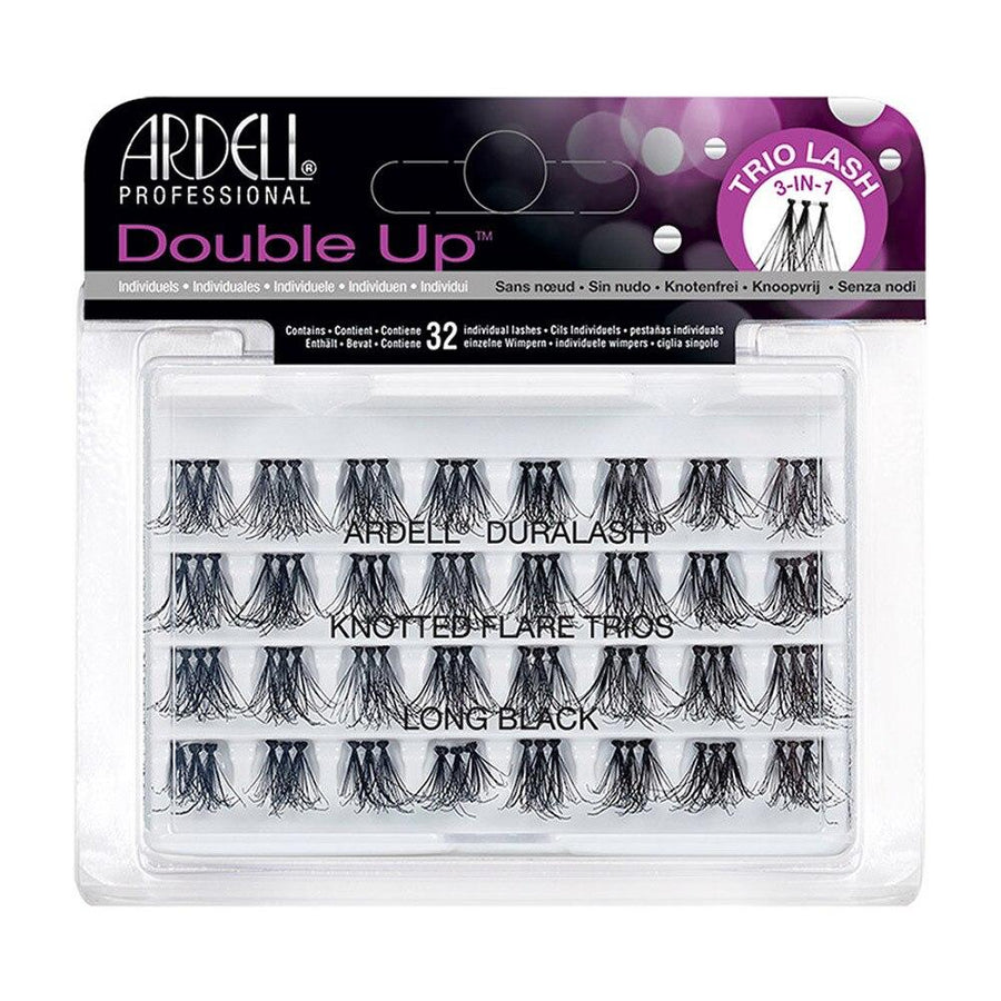Ardell Lashes Double Up Trio Knotted Flare - Long Black