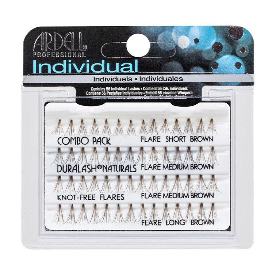 Ardell Lashes Individual Flared Knot-Free Combo Brown