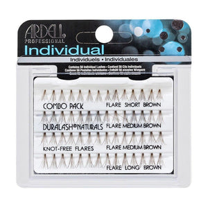 Ardell Lashes Flared Knot-Free Individuals - Combo Brown