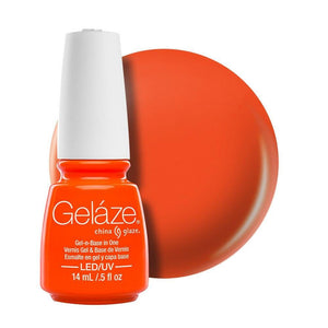 China Glaze Gelaze Gel & Base 14ml - Orange Knockout