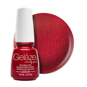 China Glaze Gelaze Gel & Base 14ml - Red Pearl